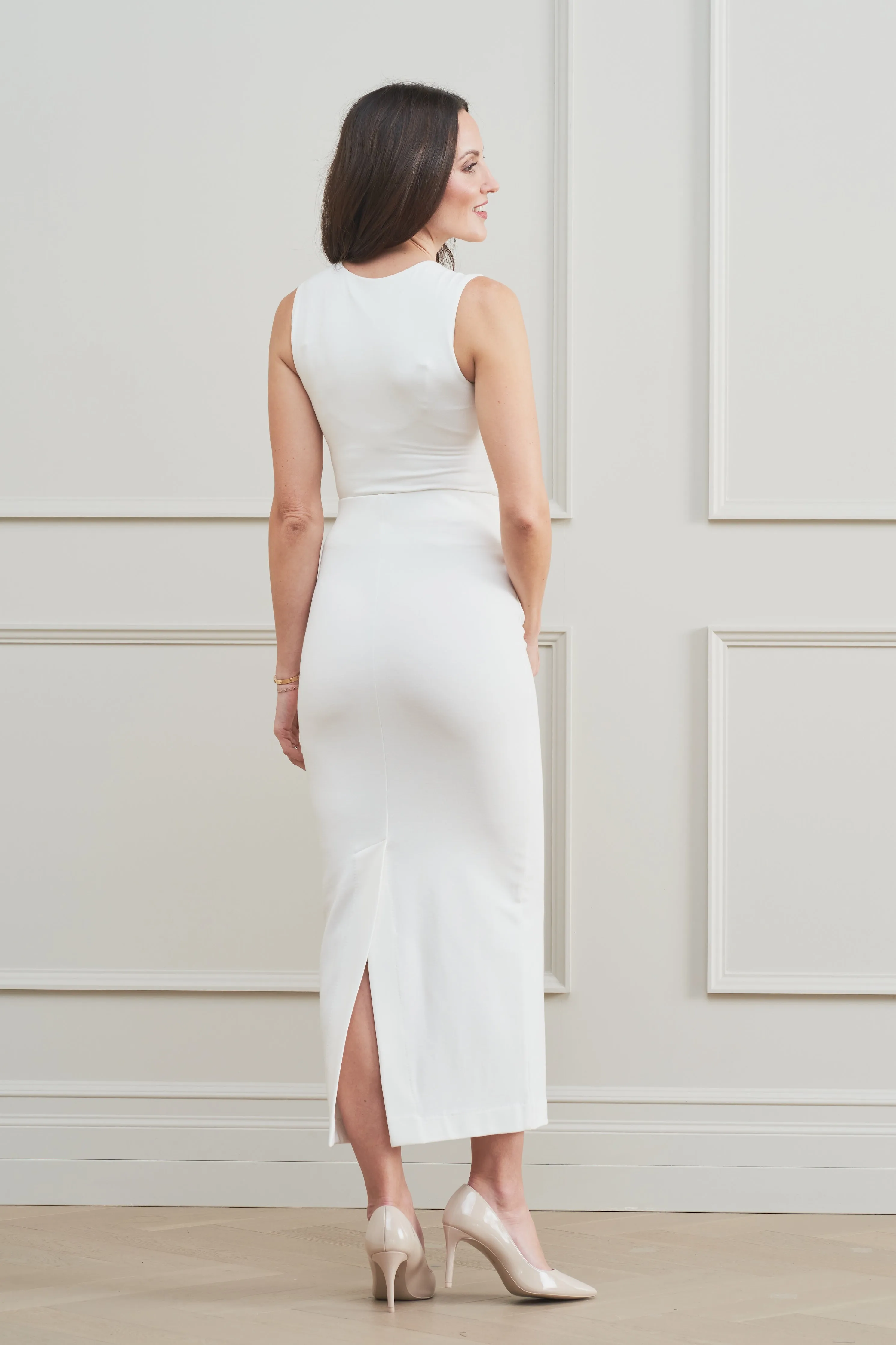 The Long Stella Skirt Ivory