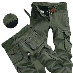 Thick Warm Cargo Travel Pants