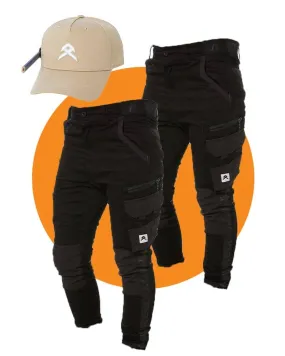 Tradies Victory Pant Twin Value Pack - Black