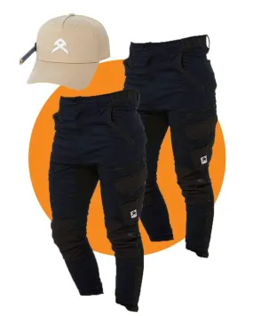 Tradies Victory Pant Twin Value Pack - Navy