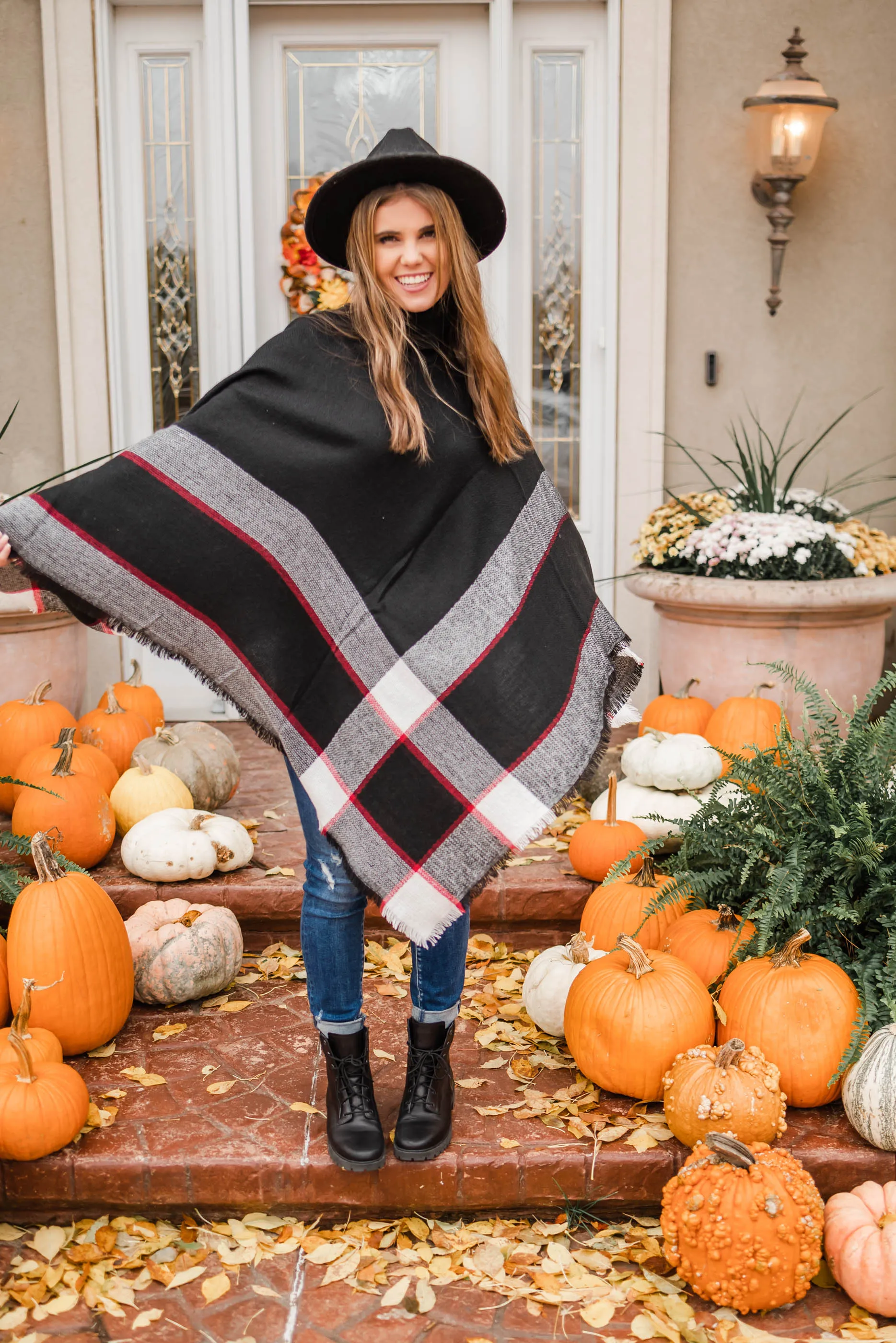 Turtle Neck Pullover Poncho