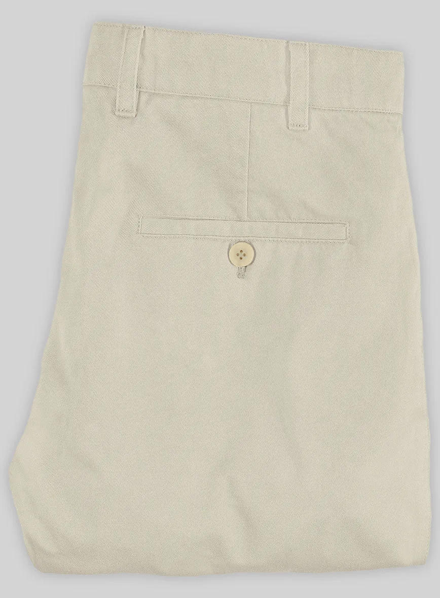 Washed Army Khaki Stretch Chino Pants