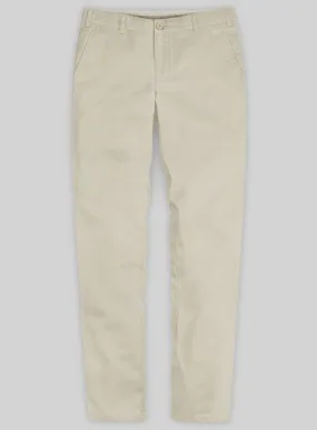 Washed Army Khaki Stretch Chino Pants