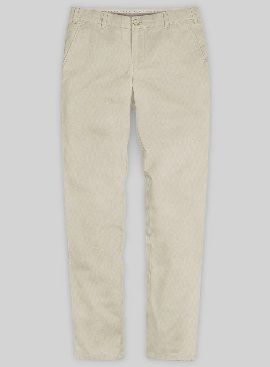 Washed Army Khaki Stretch Chino Pants