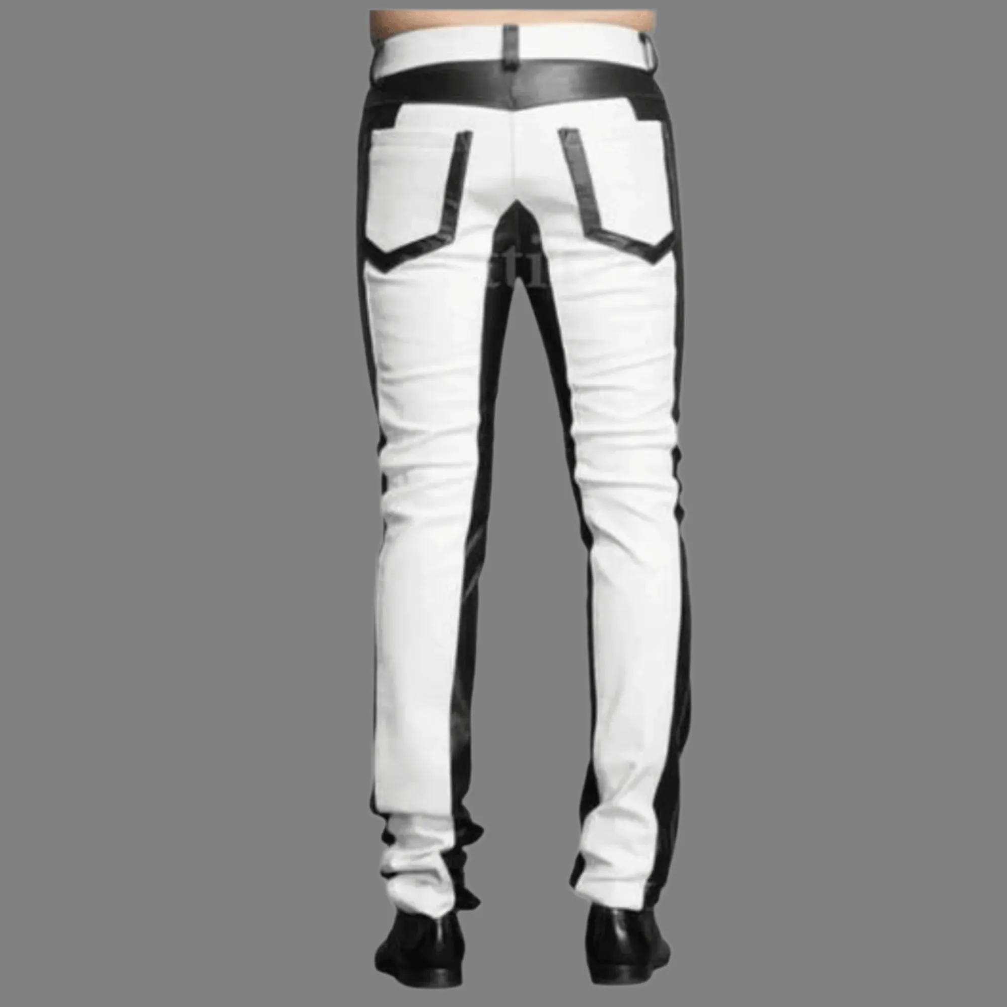 White Leather Pants Mens