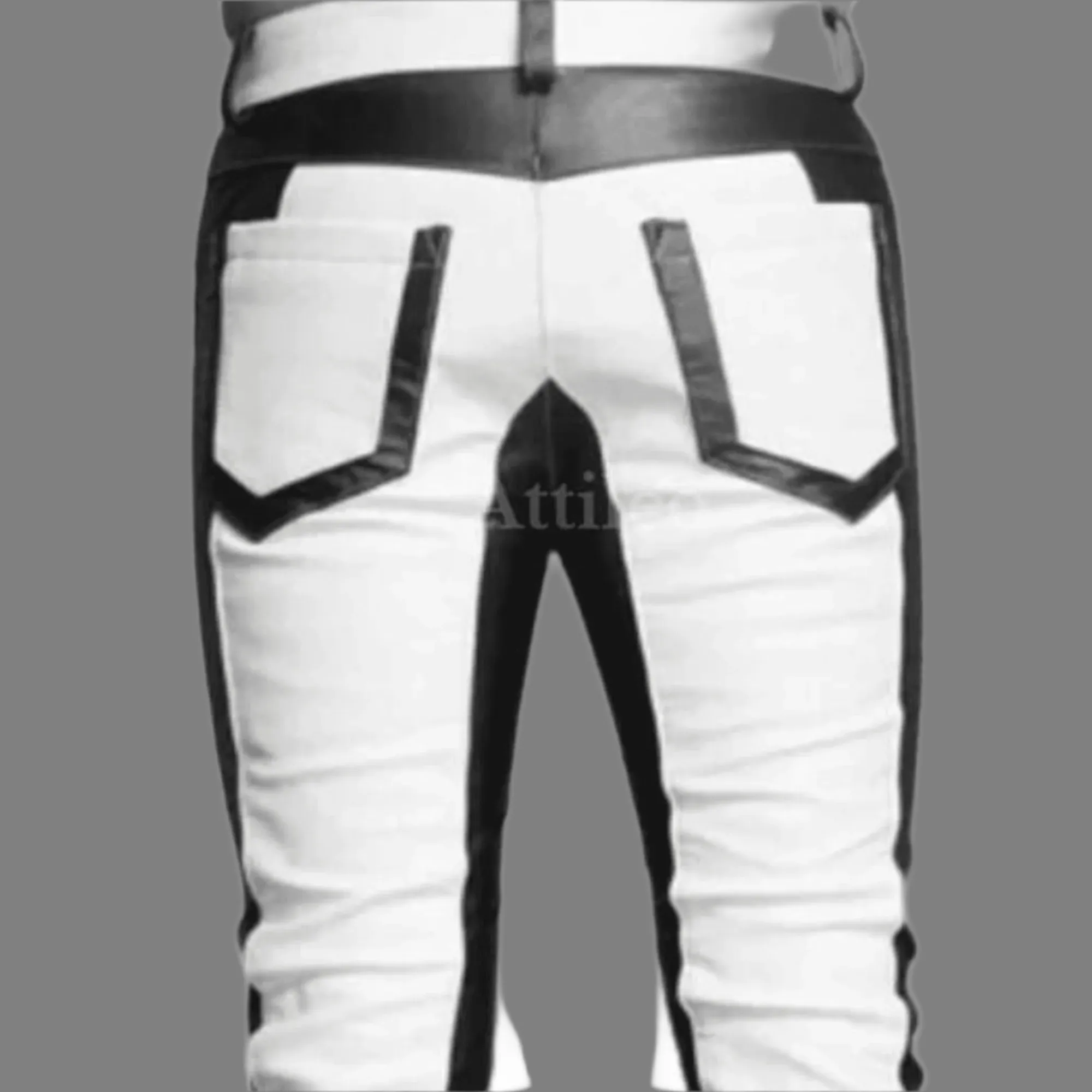 White Leather Pants Mens