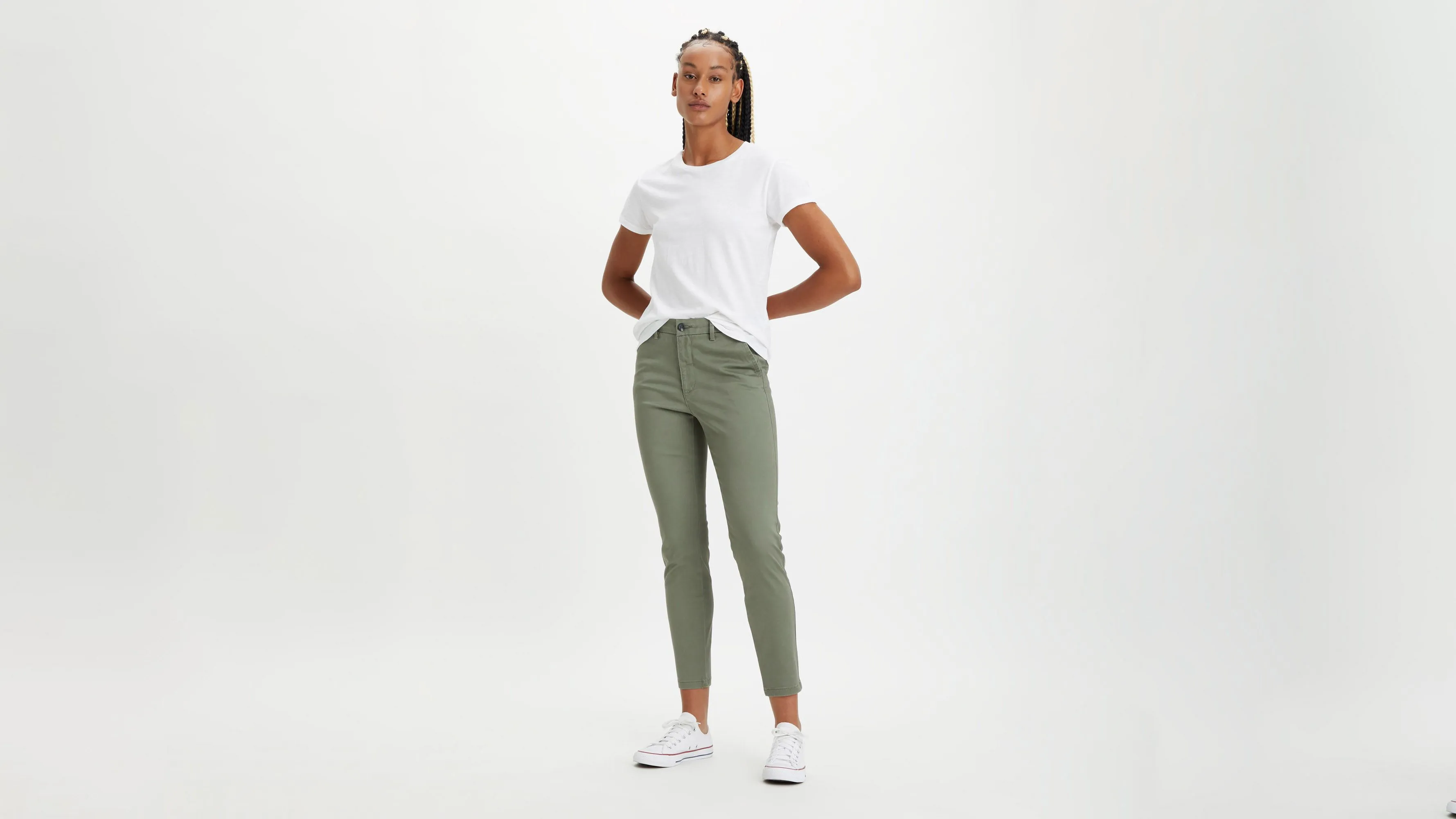 Women's Skinny Fit Chino Pants