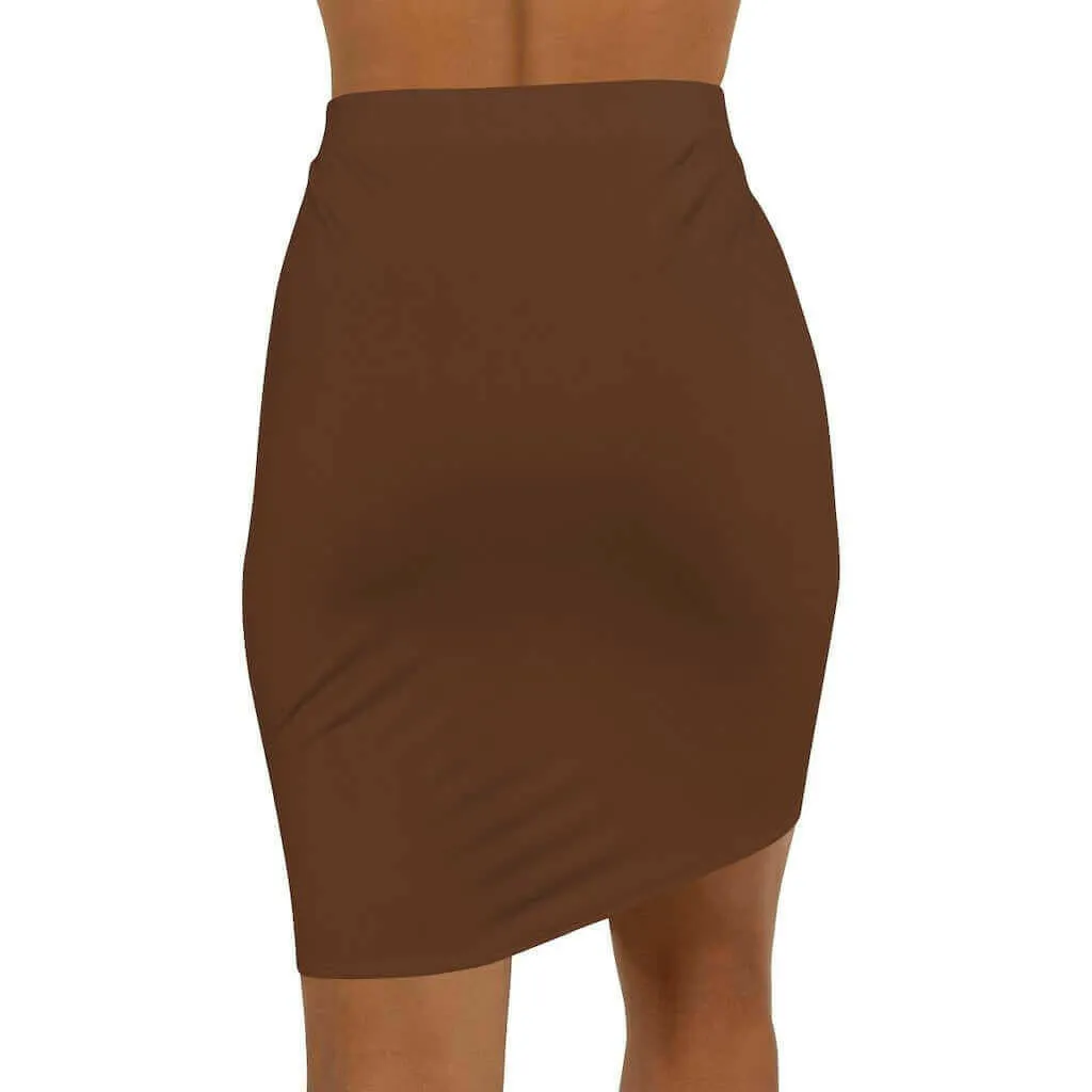 Womens Skirt, Chocolate Brown Pencil Skirt